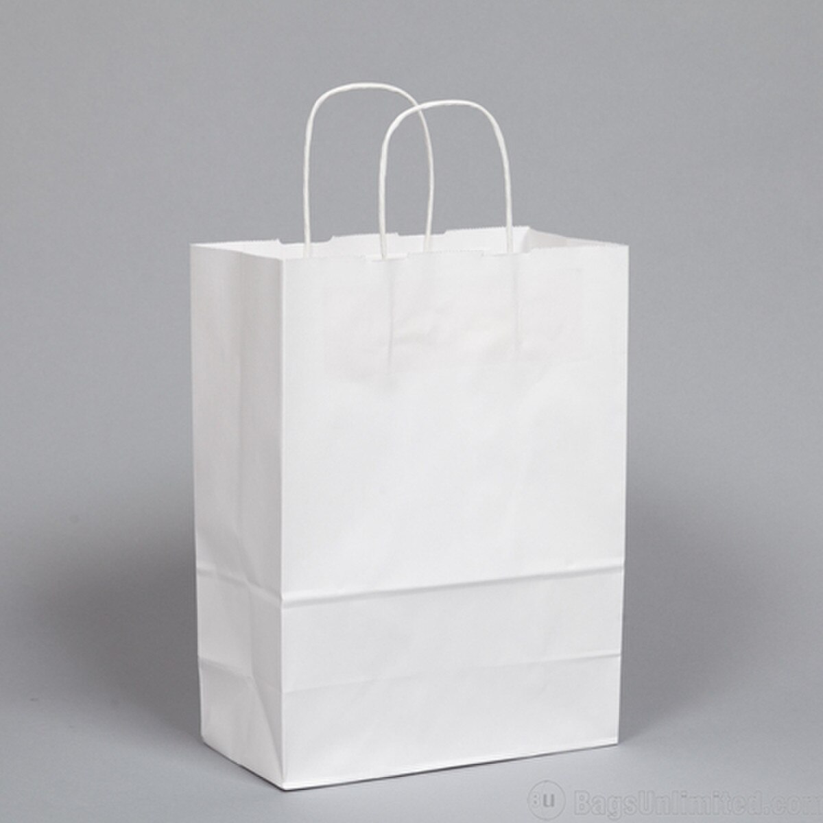 White Kraft Paper Shopping Bags wit